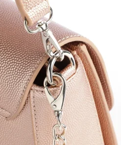 Divina Schultertasche Lederimitat roségold
