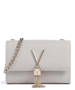 Divina Umhängetasche Lederimitat hellgrau