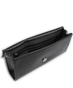 Divina Umhängetasche Lederimitat schwarz