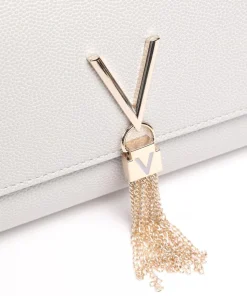 Divina Umhängetasche Lederimitat hellgrau