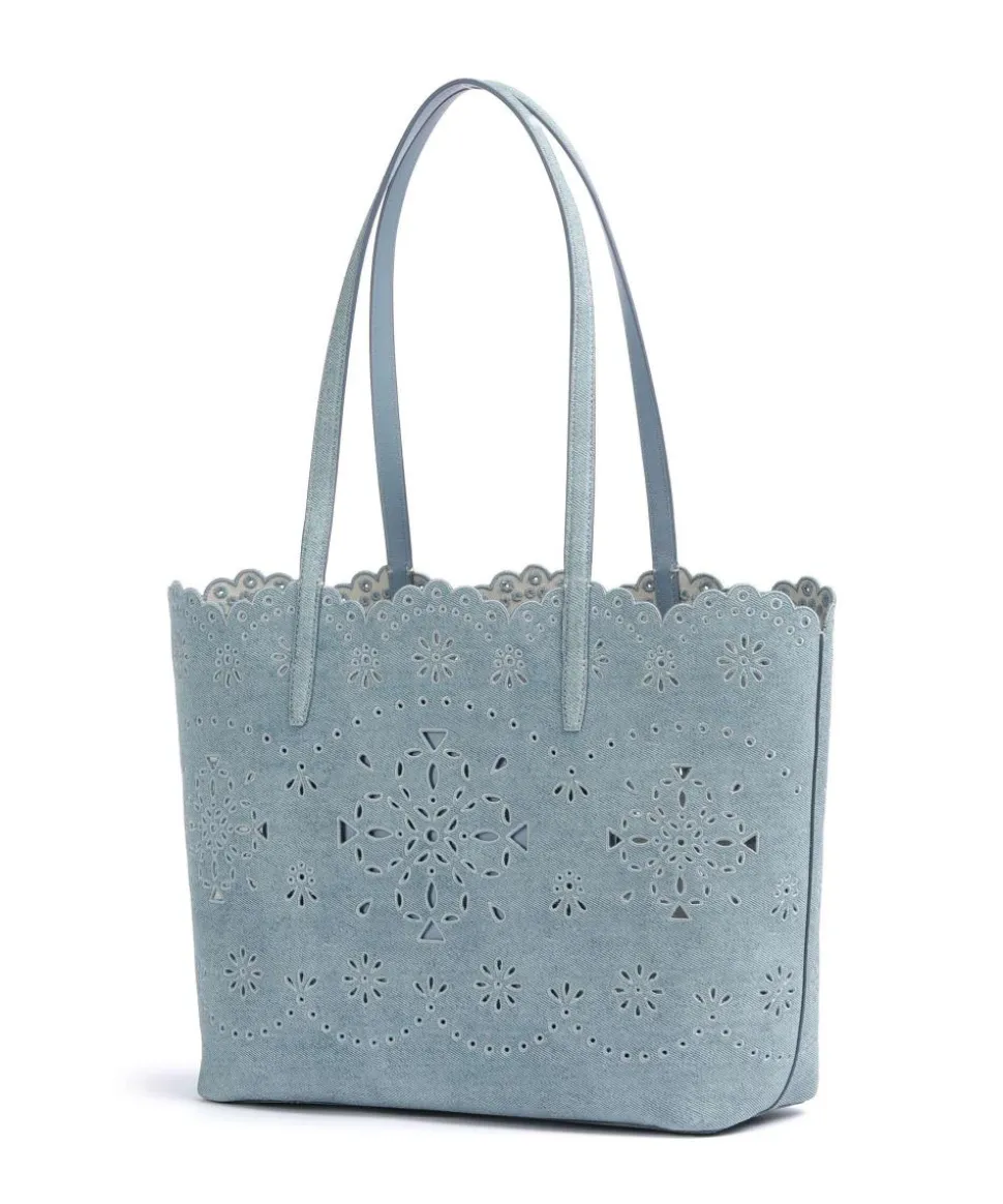 Do It All Large Shopper aufgerautes Rindsleder blau