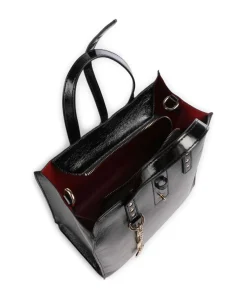 Doba S Handtasche Lederimitat schwarz