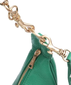 Dolce Ginger Beuteltasche genarbtes Leder grün