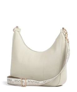 Dolce Ginger Schultertasche genarbtes Leder elfenbein