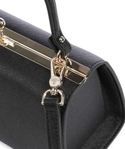 Doll Frame Saffiano XL Handtasche Lederimitat schwarz