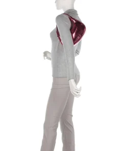 Donna Aura Schultertasche weiches Rindsleder pink