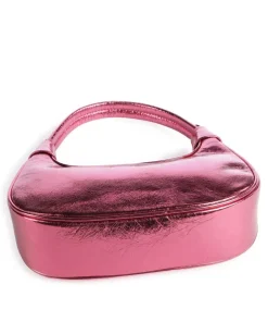 Donna Aura Schultertasche weiches Rindsleder pink