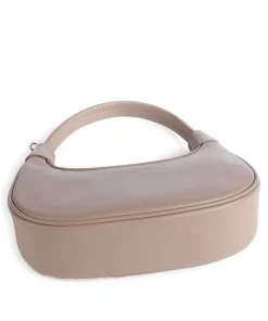 Donna Aura Schultertasche weiches Rindsleder taupe