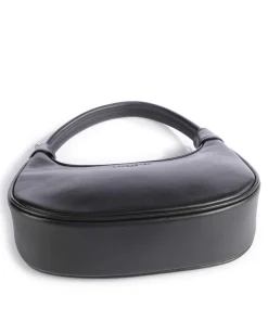 Donna Aura Schultertasche weiches Rindsleder schwarz