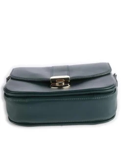 Donna Fia Umhängetasche fein genarbtes Rindsleder dunkelgrün