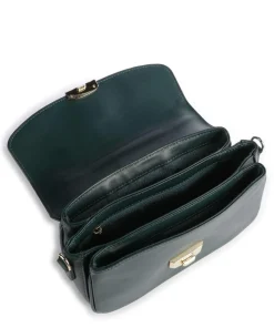 Donna Fia Umhängetasche fein genarbtes Rindsleder dunkelgrün