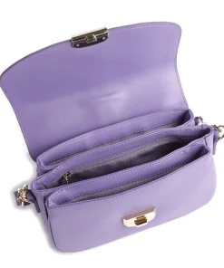 Donna Fia Umhängetasche fein genarbtes Rindsleder violett