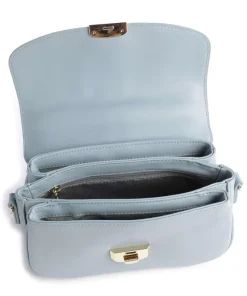 Donna Fia Umhängetasche fein genarbtes Rindsleder hellblau