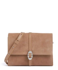 Dorian Suede Umhängetasche aufgerautes Rindsleder hellbraun