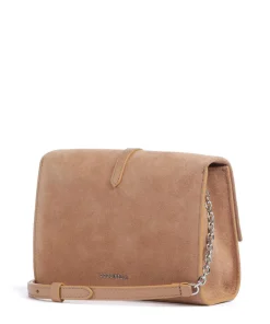 Dorian Suede Umhängetasche aufgerautes Rindsleder hellbraun