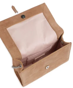 Dorian Suede Umhängetasche aufgerautes Rindsleder hellbraun