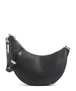 Dou Umhängetasche genarbtes Rindsleder schwarz