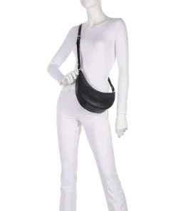 Dou Umhängetasche genarbtes Rindsleder schwarz