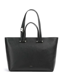 Duetto L Shopper genarbtes Rindsleder schwarz