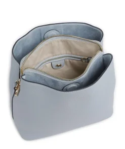 Dukes Place Medium Umhängetasche genarbtes Rindsleder hellblau