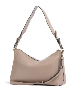 Dukes Place Schultertasche fein genarbtes Rindsleder beige