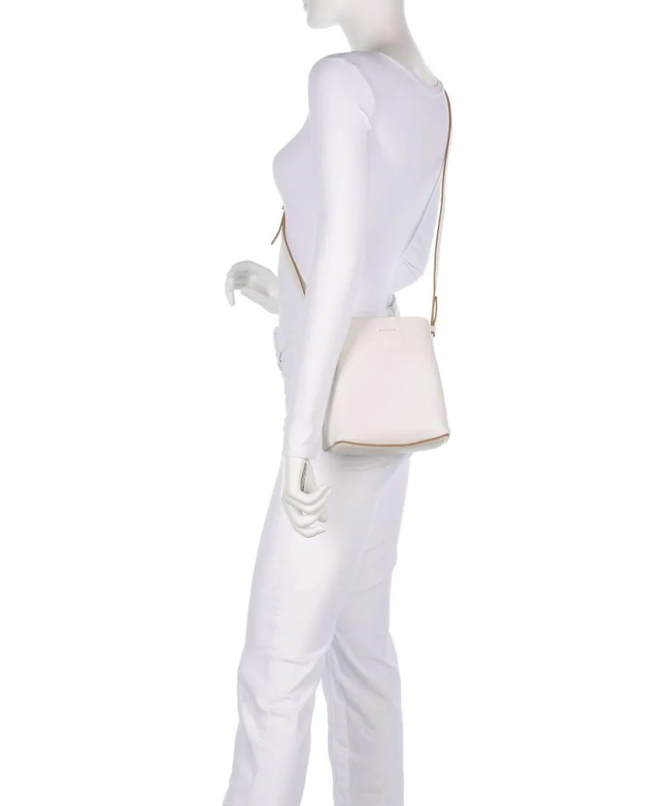 Dukes Place Umhängetasche genarbtes Rindsleder elfenbein