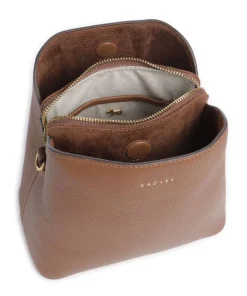Dukes Place Umhängetasche genarbtes Rindsleder braun