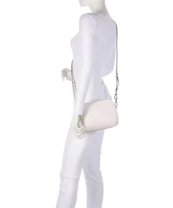 Dukes Place Umhängetasche genarbtes Rindsleder elfenbein