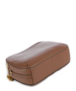 Dukes Place Umhängetasche genarbtes Rindsleder braun