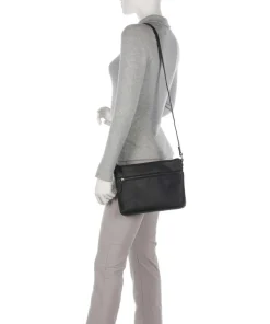 Durban Umhängetasche Pull-Up Rindsleder schwarz