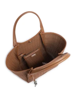 Durini 24 Shopper Lederimitat braun