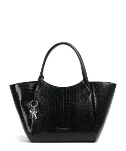 Durini 24 Shopper Lederimitat schwarz