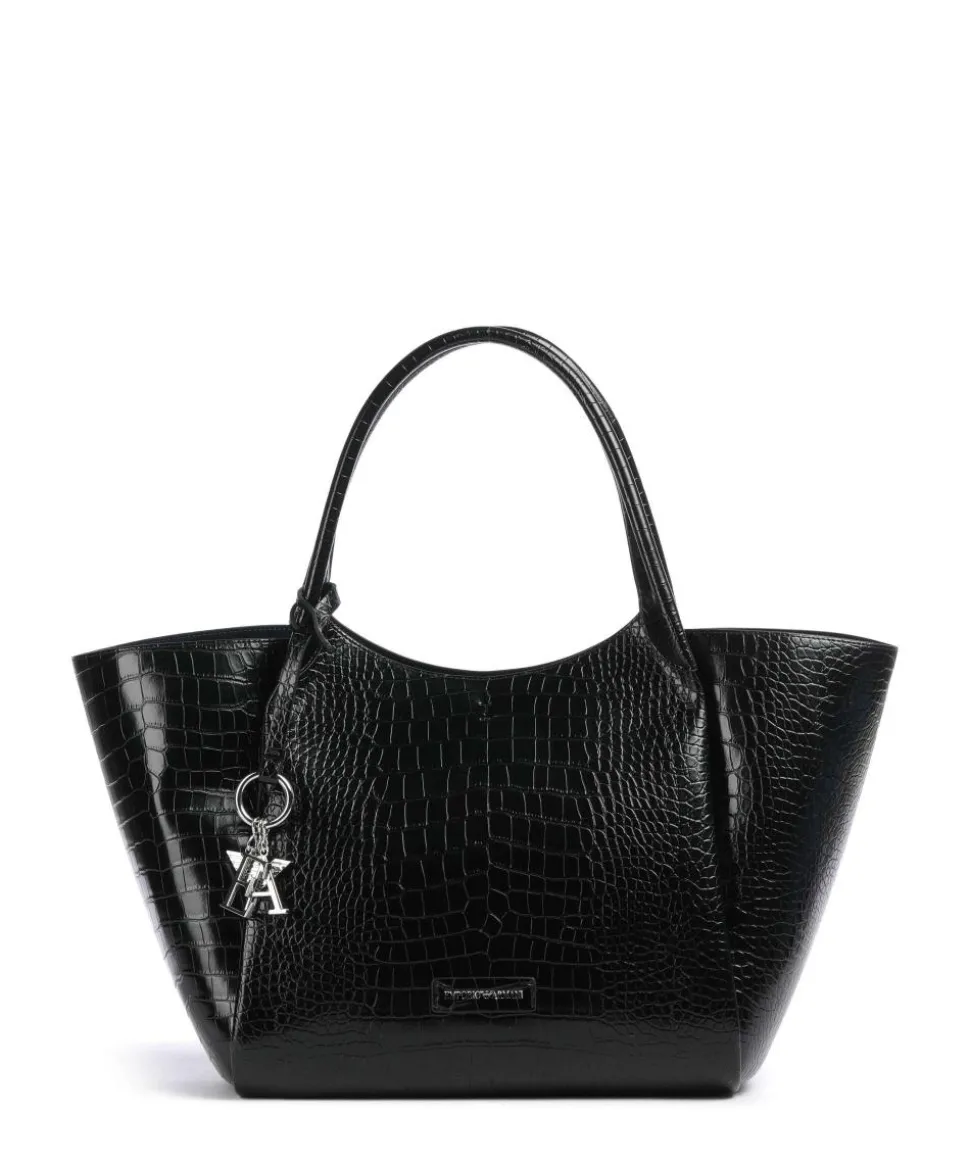 Durini 24 Shopper Lederimitat schwarz