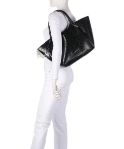 Durini 24 Shopper Lederimitat schwarz