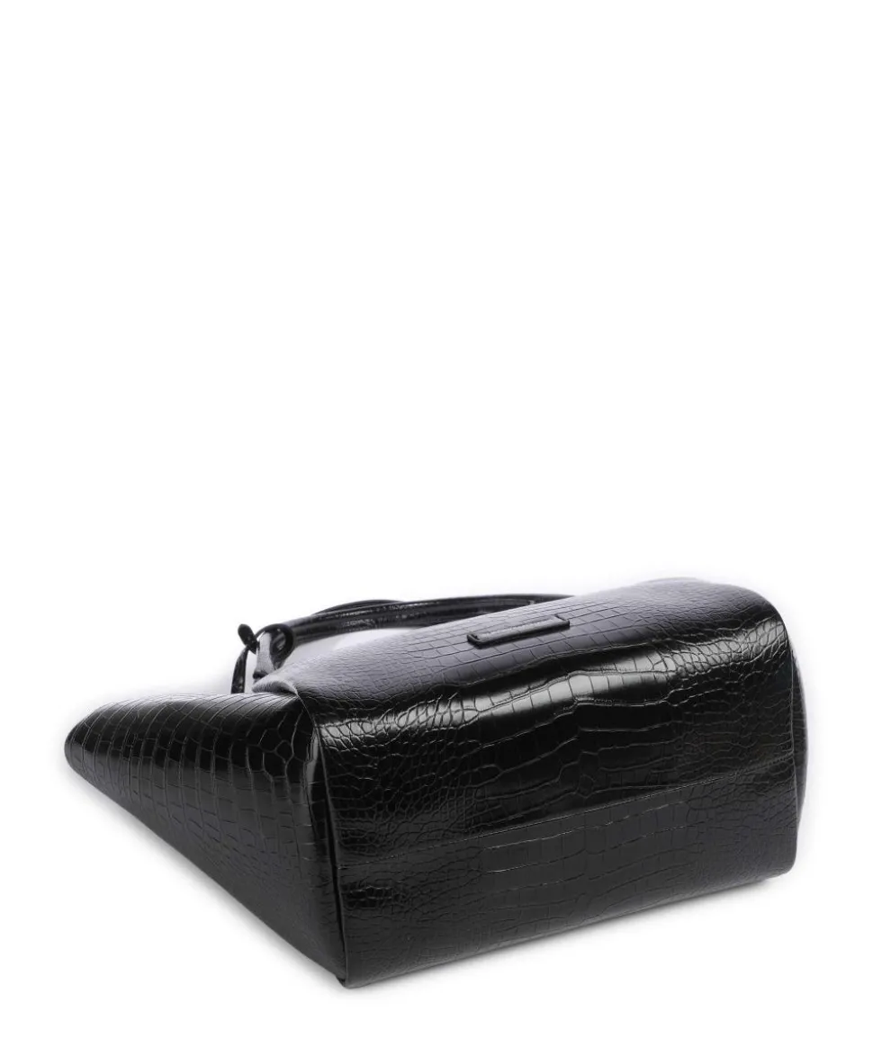 Durini 24 Shopper Lederimitat schwarz