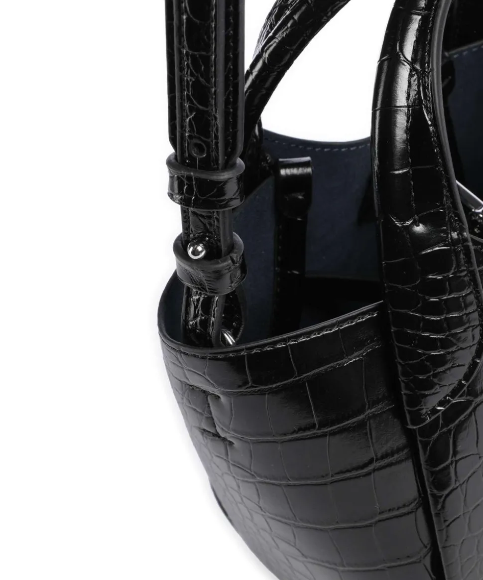 Durini 24 Umhängetasche Lederimitat schwarz