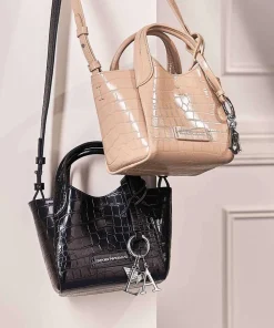 Durini 24 Umhängetasche Lederimitat beige