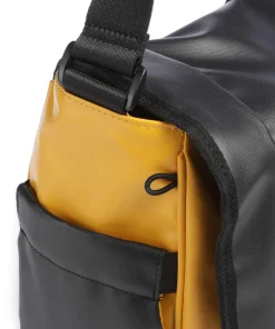 Eco Coated Kuriertasche recyceltes Polyester senfgelb