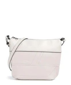 Edda Calf Optic S Umhängetasche fein genarbtes Leder weiß