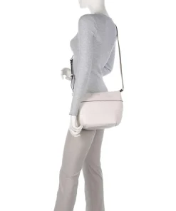 Edda Calf Optic S Umhängetasche fein genarbtes Leder weiß