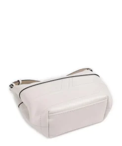 Edda Calf Optic S Umhängetasche fein genarbtes Leder weiß