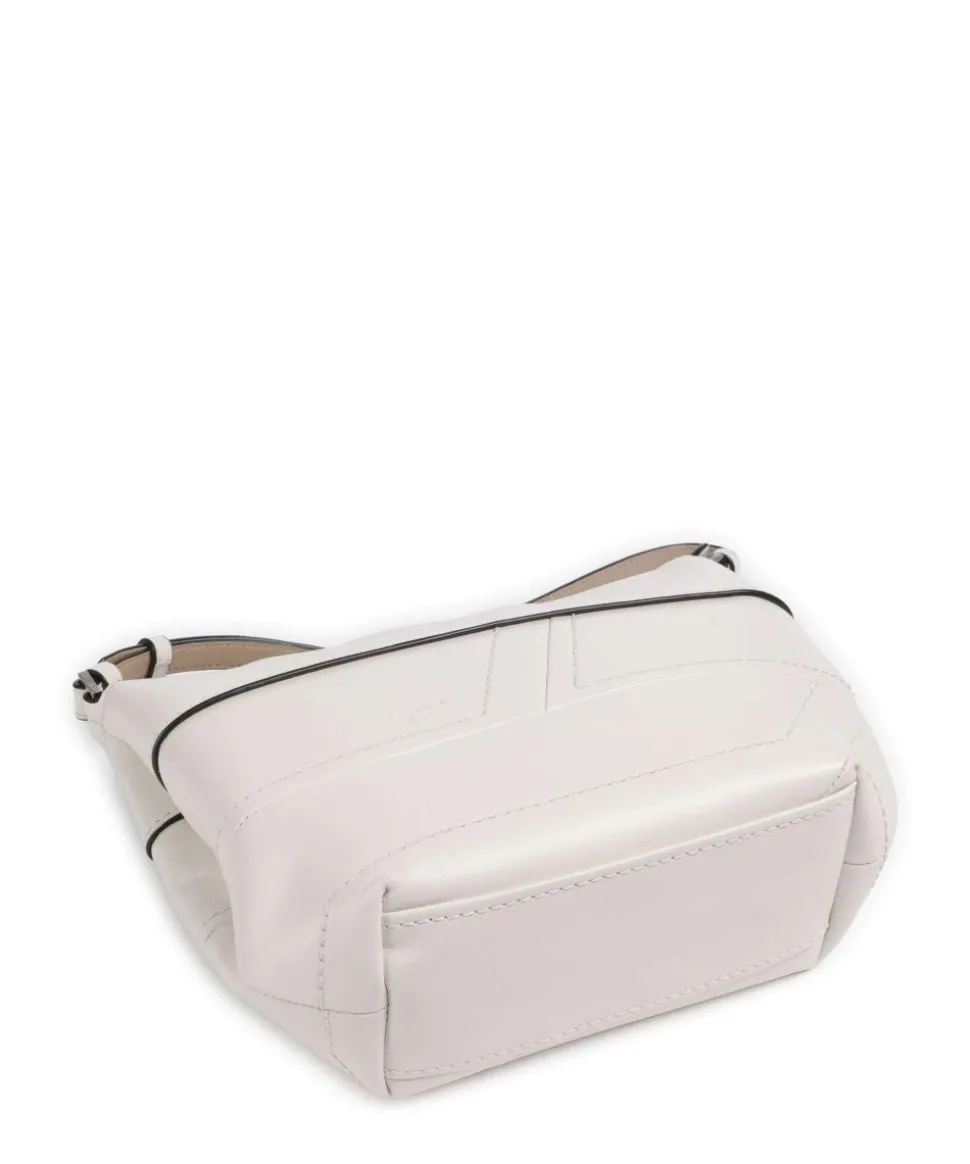 Edda Calf Optic S Umhängetasche fein genarbtes Leder weiß