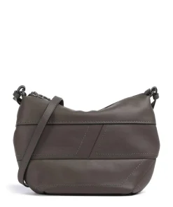 Edda Calf Optic S Umhängetasche fein genarbtes Leder braun