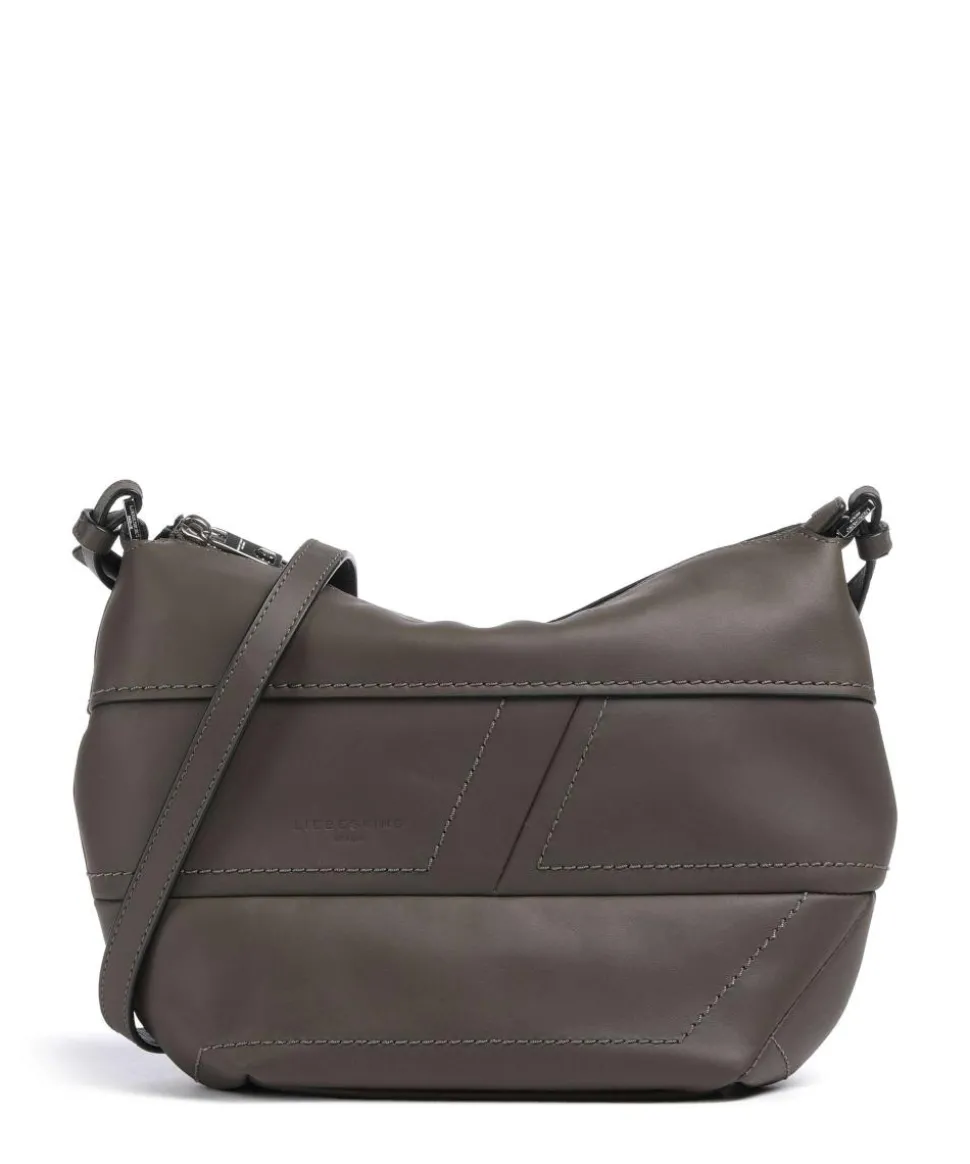 Edda Calf Optic S Umhängetasche fein genarbtes Leder braun