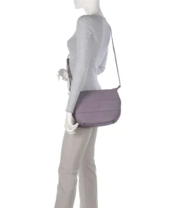 Edda Calf Optic S Umhängetasche fein genarbtes Leder violett