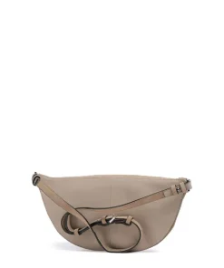 Edda Promo Suede M Gürteltasche genarbtes Leder, aufgerautes Leder beige