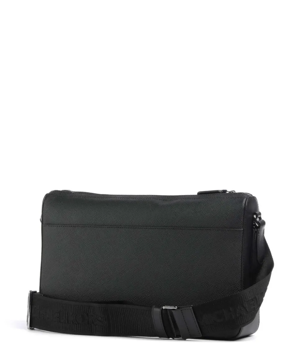Edison Kuriertasche Saffiano Leder schwarz