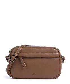 Edit Umhängetasche genarbtes Rindsleder tan