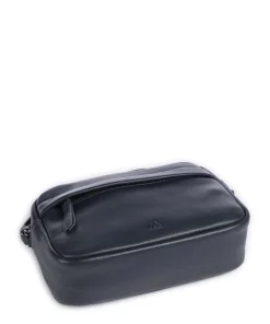 Edit Umhängetasche genarbtes Rindsleder navy