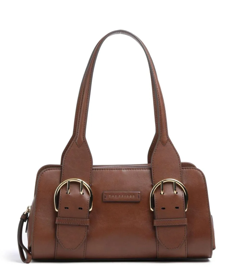 Elena Schultertasche fein genarbtes Rindsleder braun